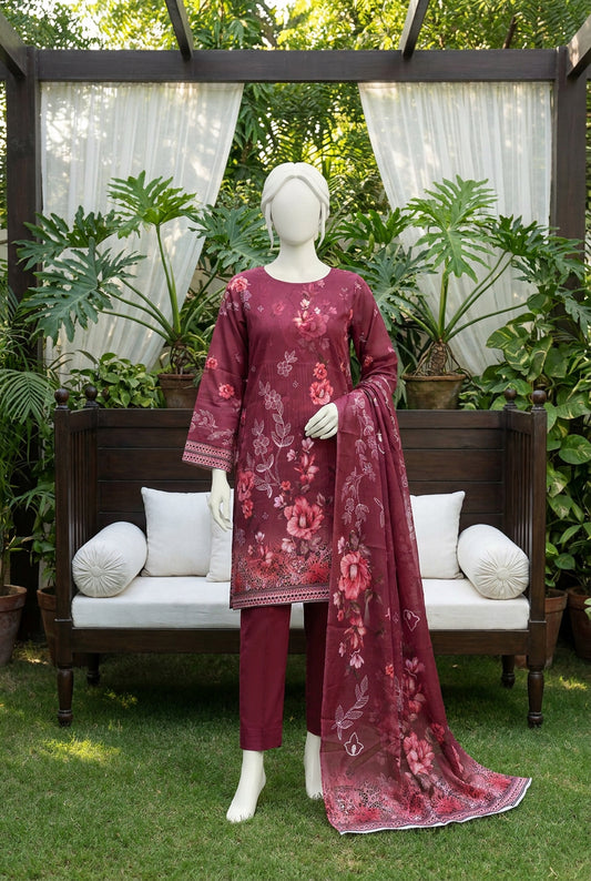 Printed Lawn Unstitched 3 Piece - 12530908