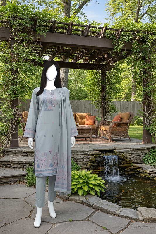 Printed Lawn Unstitched 3 Piece - 11180105
