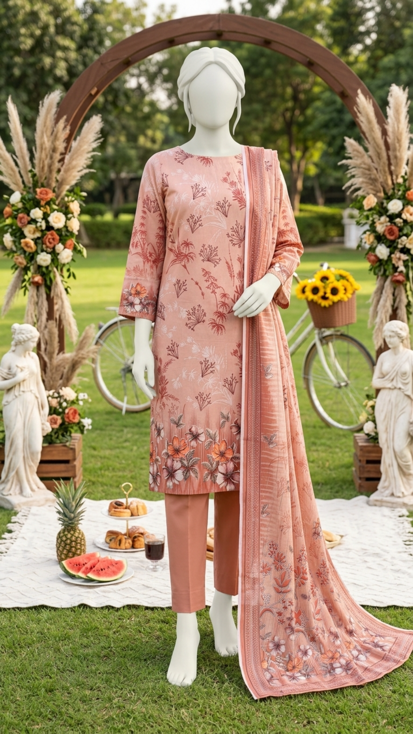 Printed Lawn Unstitched 3 Piece - 12400307