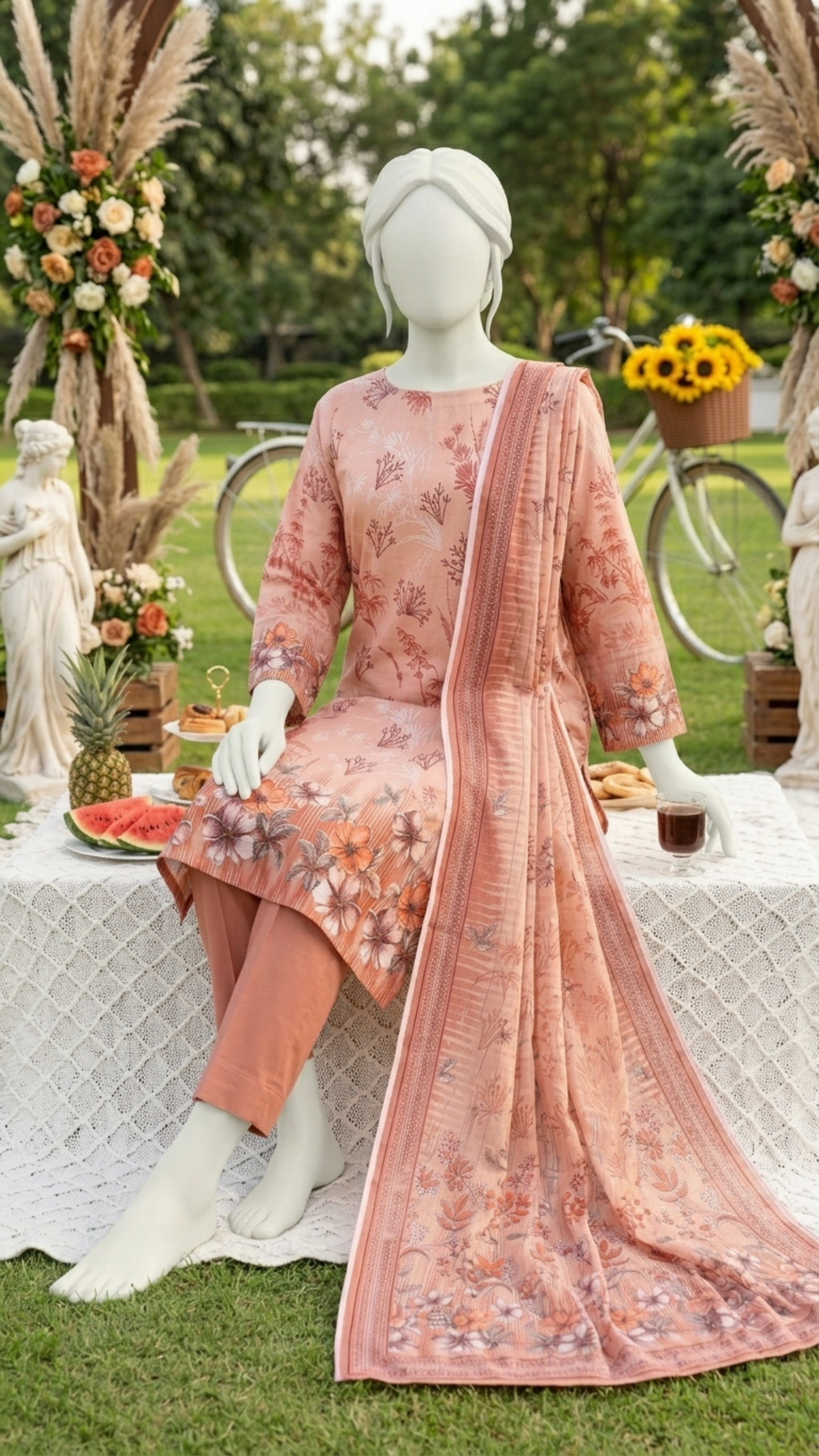 Printed Lawn Unstitched 3 Piece - 12400307