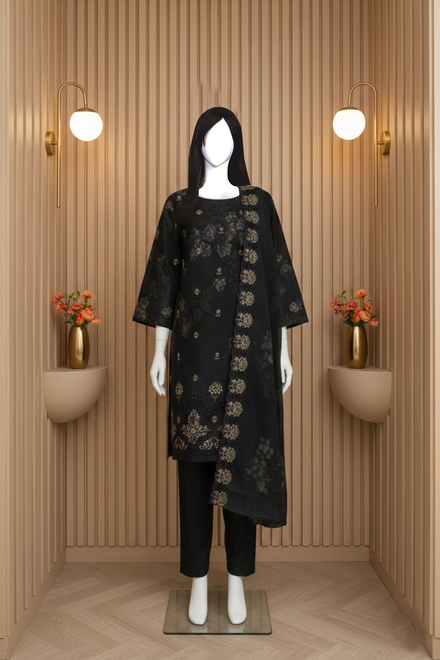 Embroidered Lawn Unstitched 3 Piece - 11250205