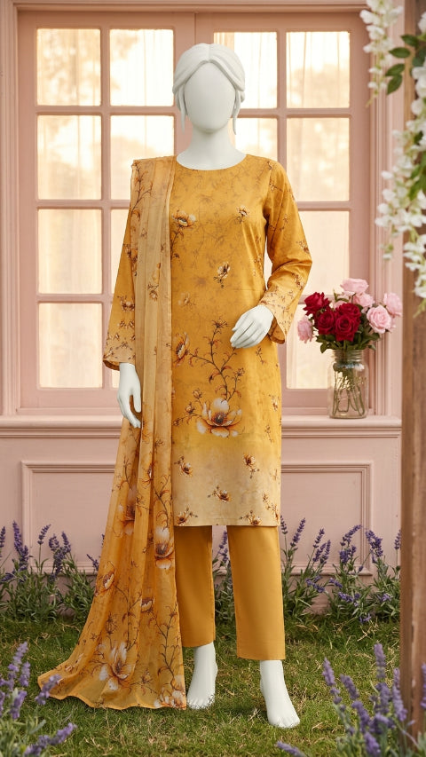 Printed Lawn Unstitched 3 Piece - 12470607