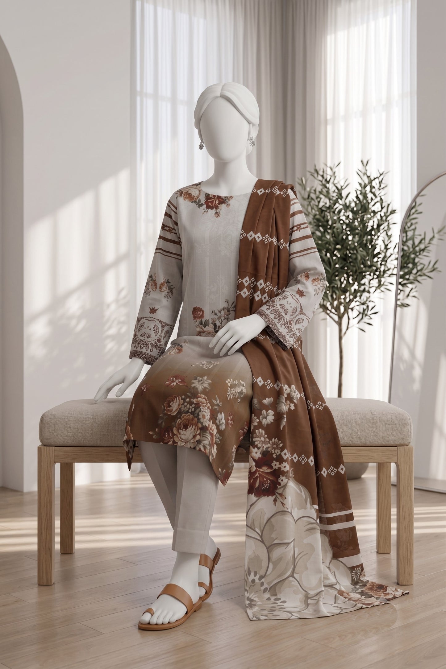 Printed Lawn Unstitched 3 Piece - 12661408