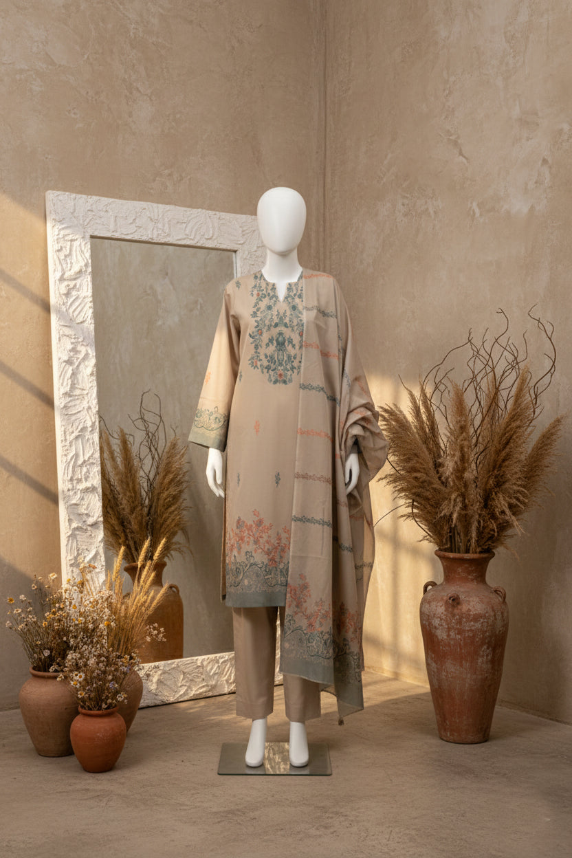 Printed Lawn Unstitched 3 piece - 11340104