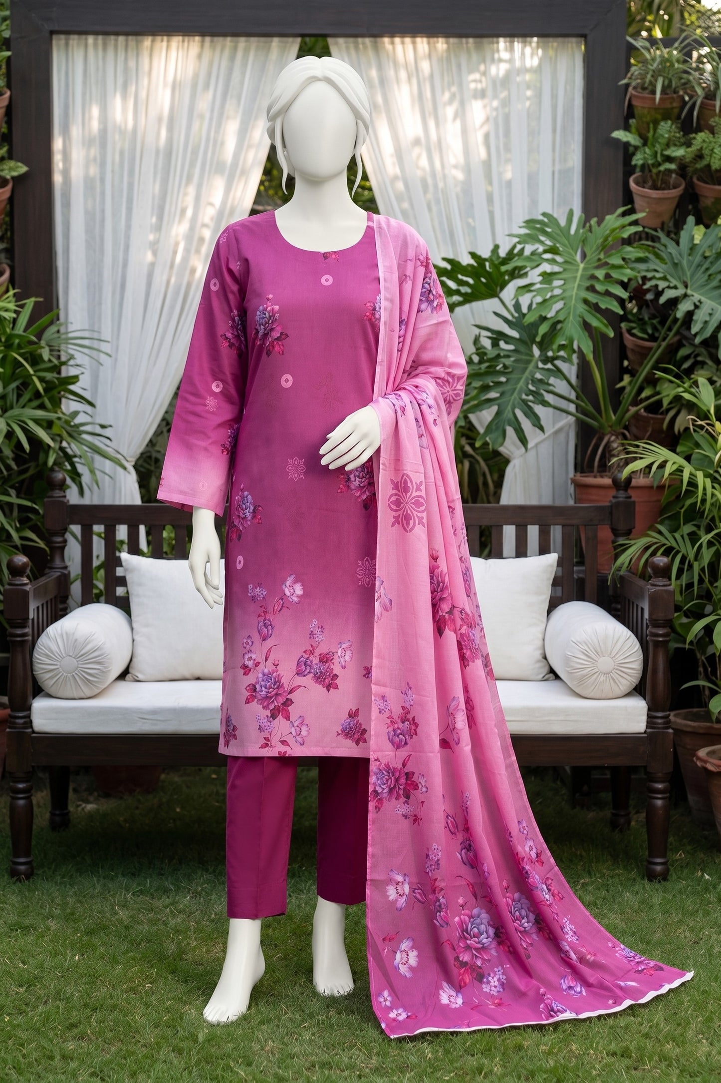 Printed Lawn Unstitched 3 Piece - 12540809