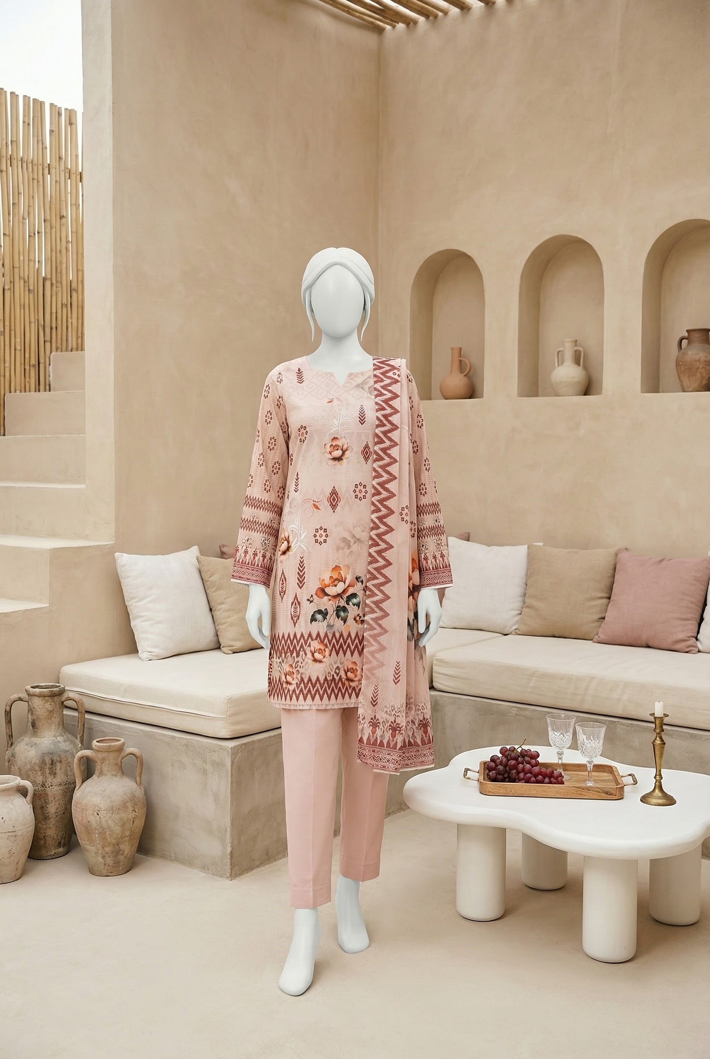 Printed Lawn Unstitched 3 Piece - 12210108