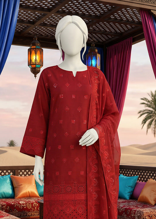 Embroidered Lawn Unstitched 3 Piece - 1126e0103