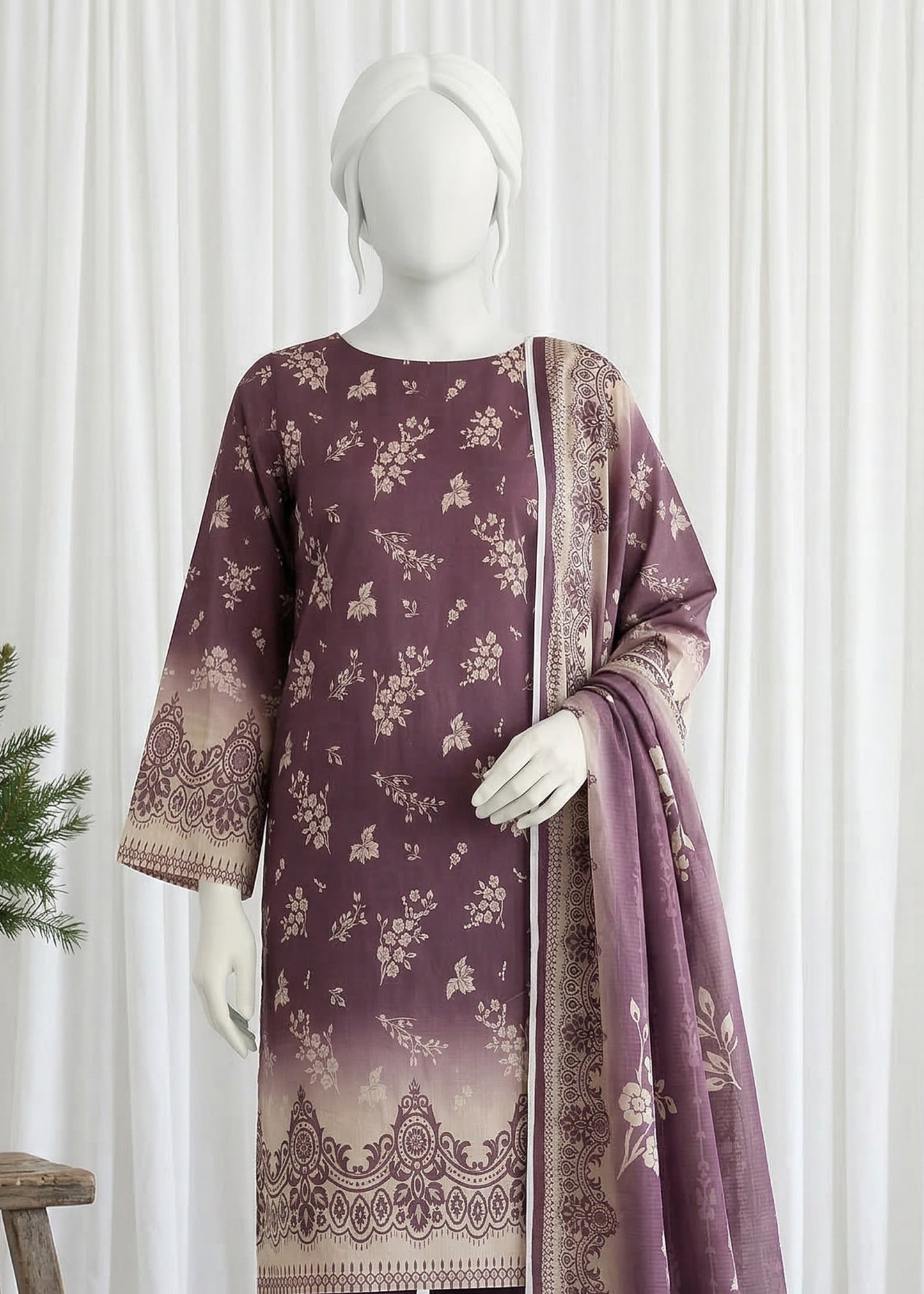 Printed Lawn Unstitched 3 Piece - 11430303
