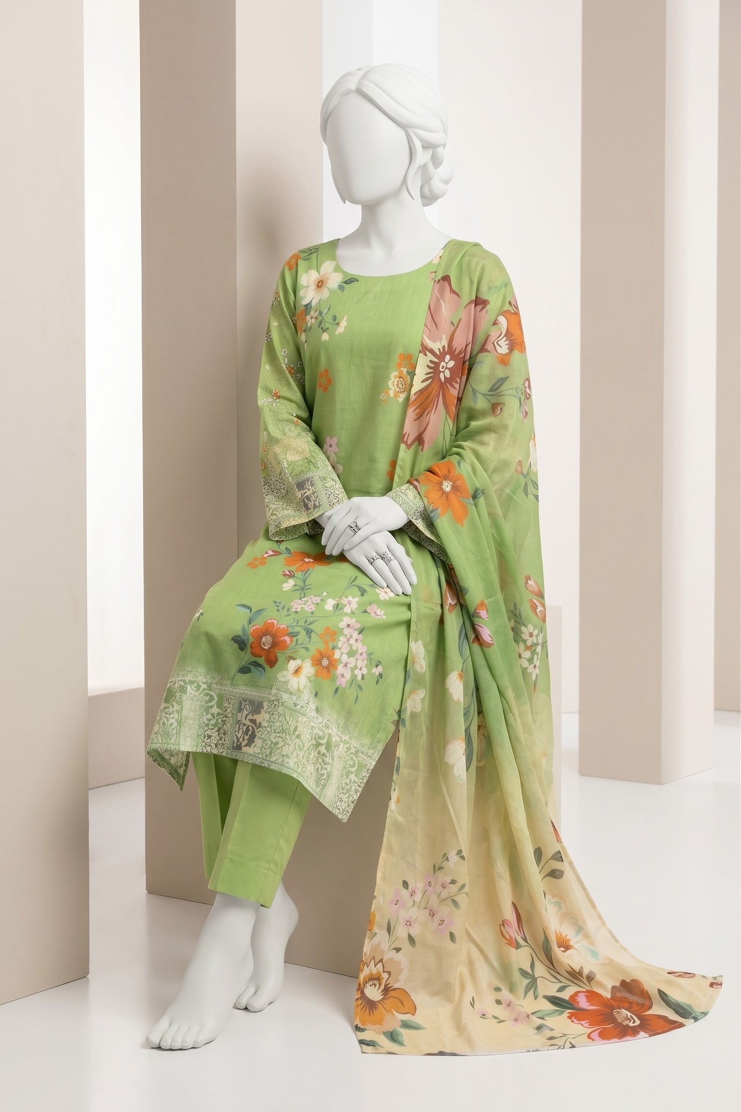 Printed Lawn Unstitched 3 Piece - 12621207