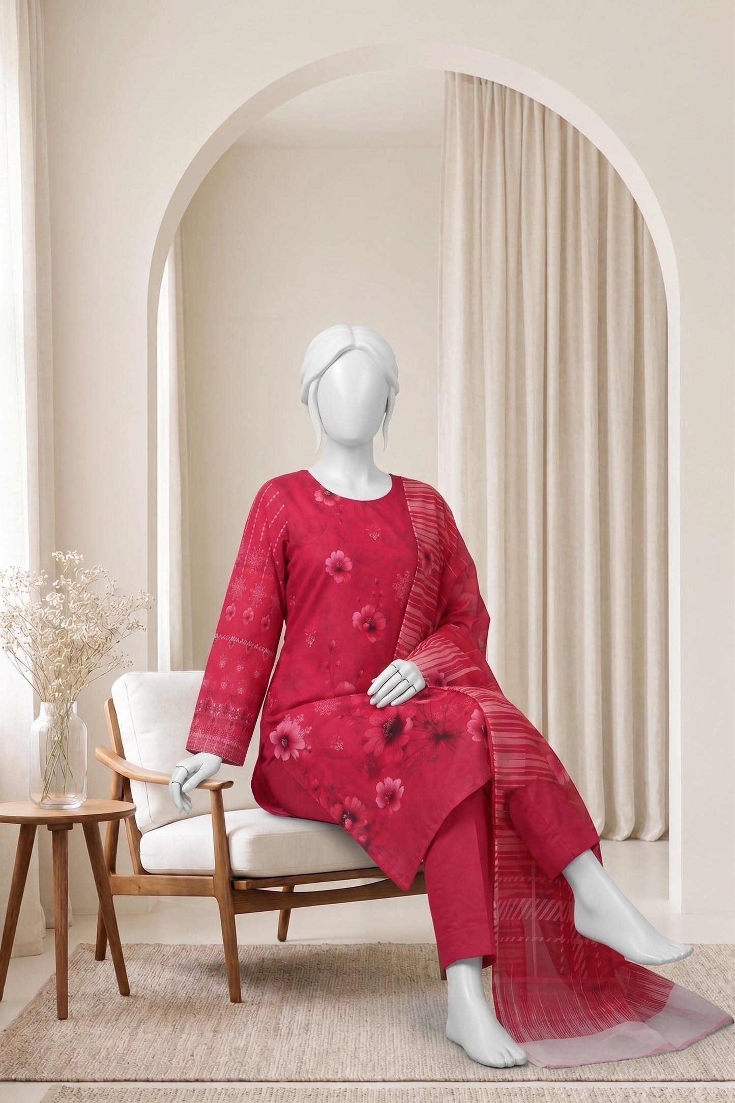 Printed Lawn Unstitched 3 Piece - 124890705