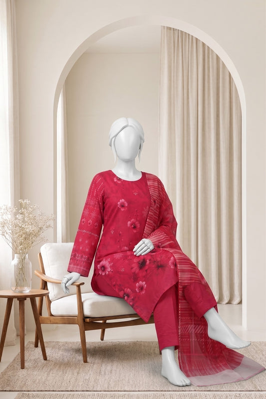 Printed Lawn Unstitched 3 Piece - 124890705