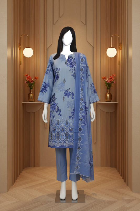 Embroidered Lawn Unstitched 3 Piece - 11250202