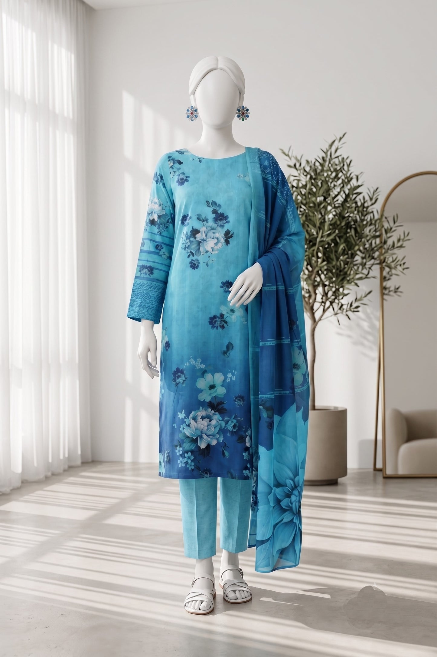 Printed Lawn Unstitched 3 Piece - 12661407