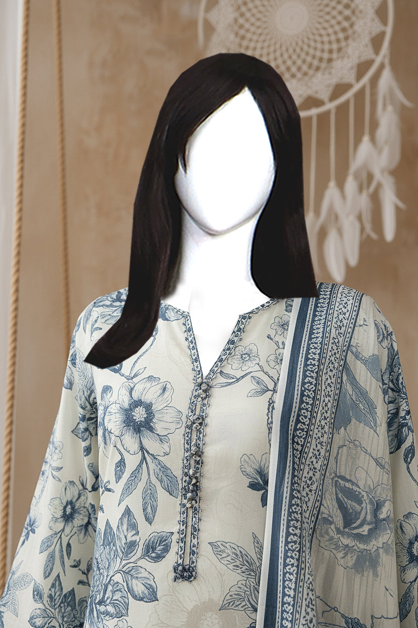 Printed Lawn Unstitched 3 Piece - 12180109