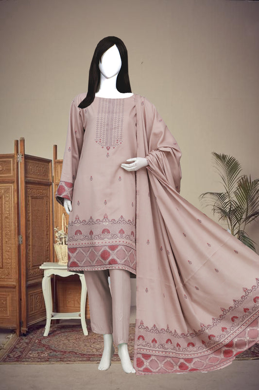 Jayqard karandi Unstitched 3 Piece - 12080502