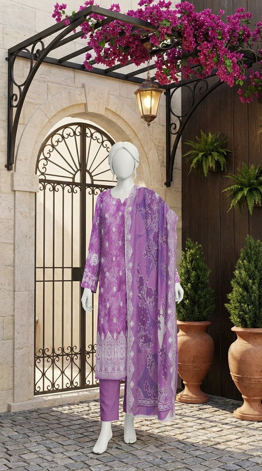 Embroidered Unstitched 3 piece - 11250102