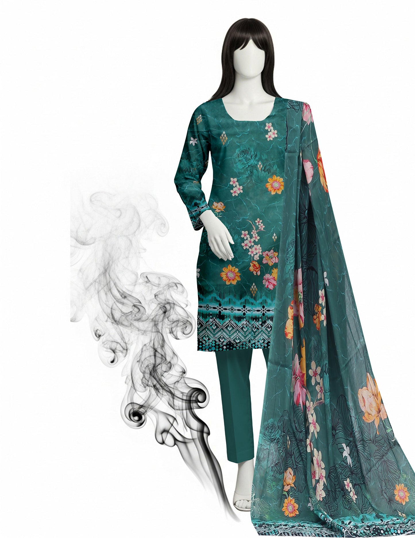 Printed Lawn Unstitched 3 Piece - 11661107