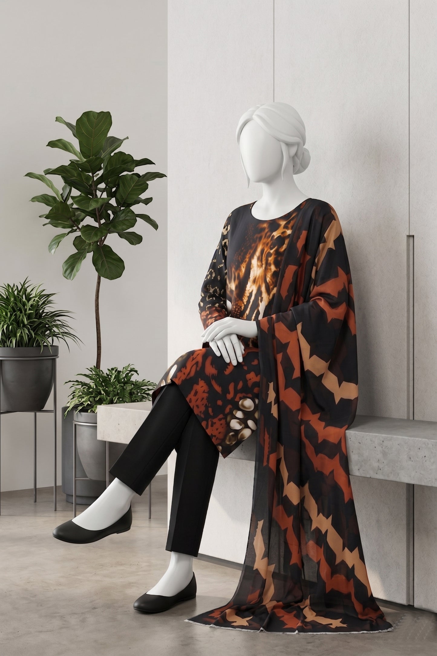 Printed Lawn Unstitched 3 Piece - 12631302