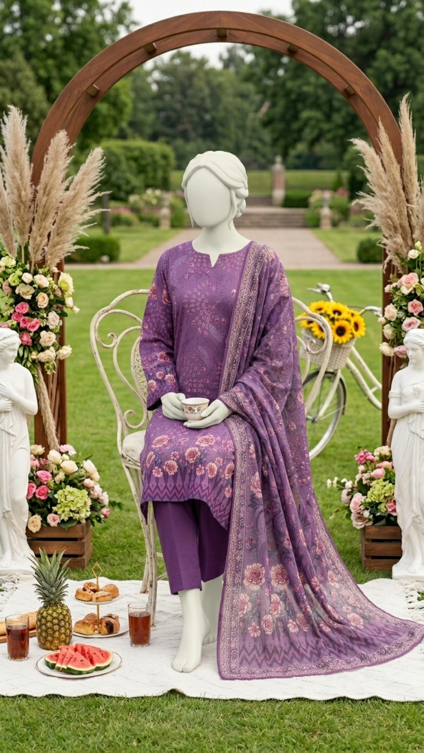 Printed Lawn Unstitched 3 Piece - 12400305
