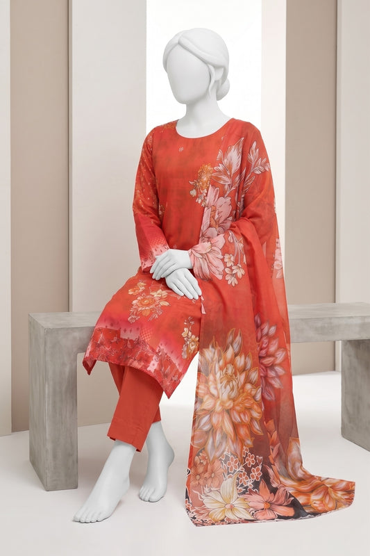 Printed Lawn Unstitched 3 Piece - 12621206