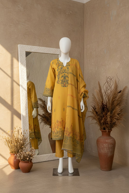 Printed Lawn Unstitched 3 piece - 11340102