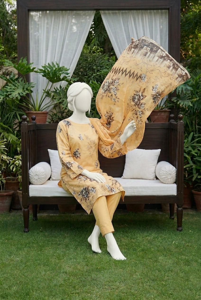 Printed Lawn Unstitched 3 Piece - 12530906