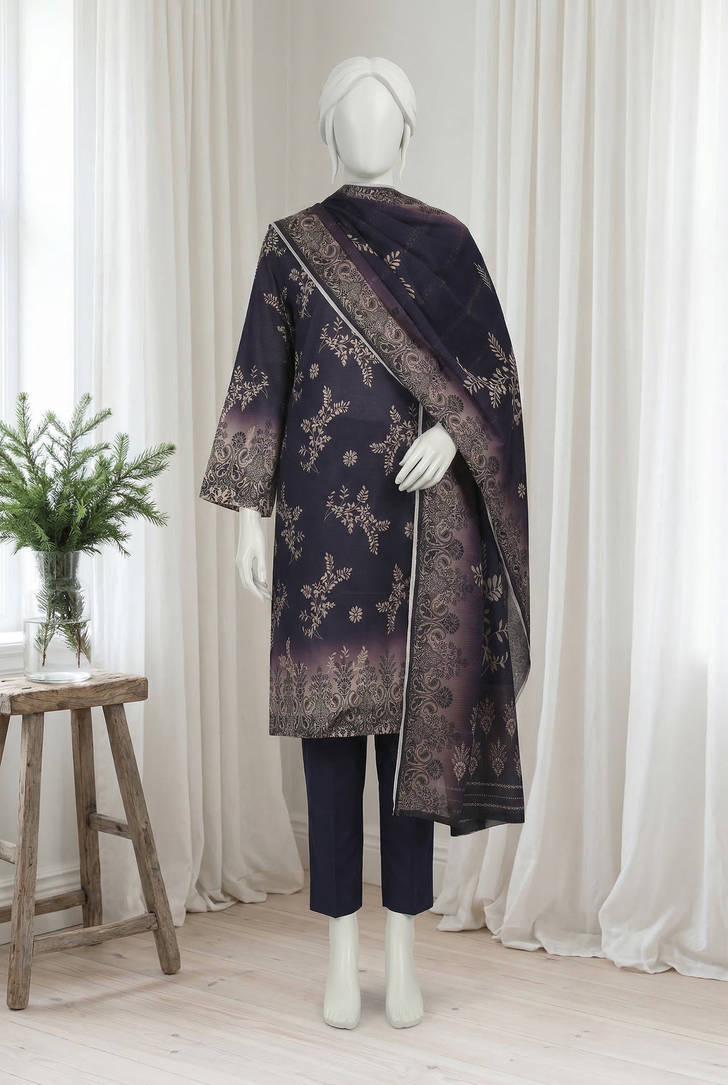 Printed Lawn Unstitched 3 Piece - 11430305