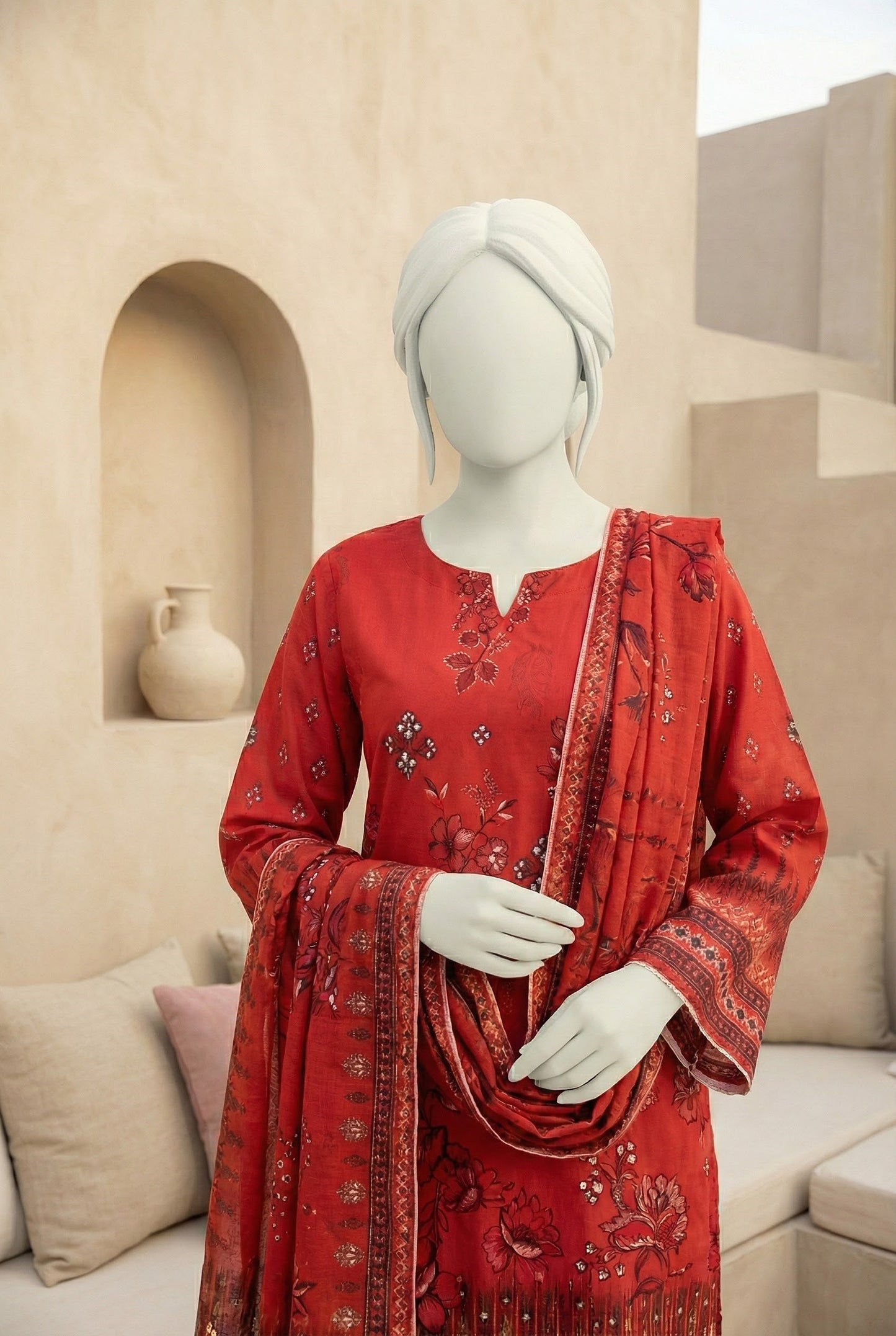 Printed Lawn Unstitched 3 Piece - 12210106