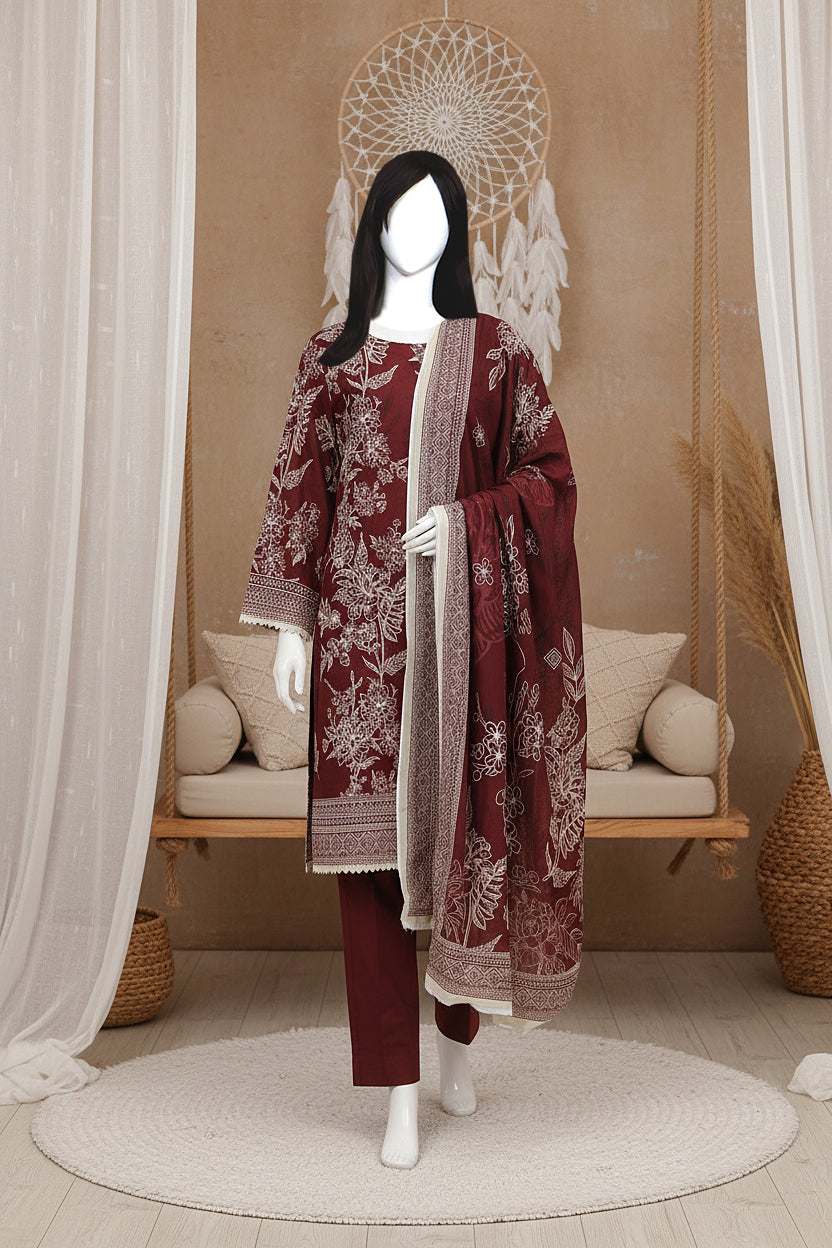 Printed Lawn Unstitched 3 Piece - 12180108
