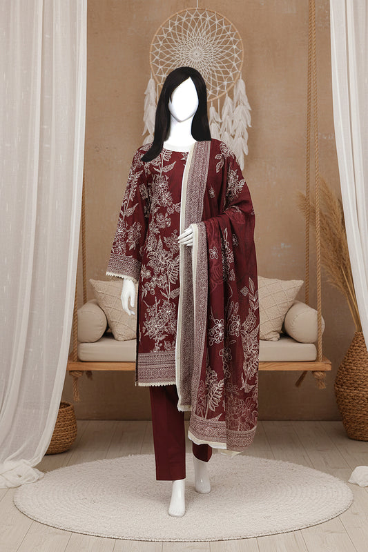 Printed Lawn Unstitched 3 Piece - 12180108