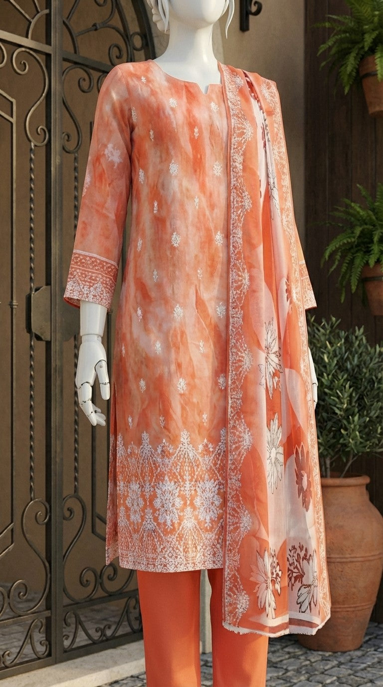 Embroidered Unstitched 3 piece - 11250103