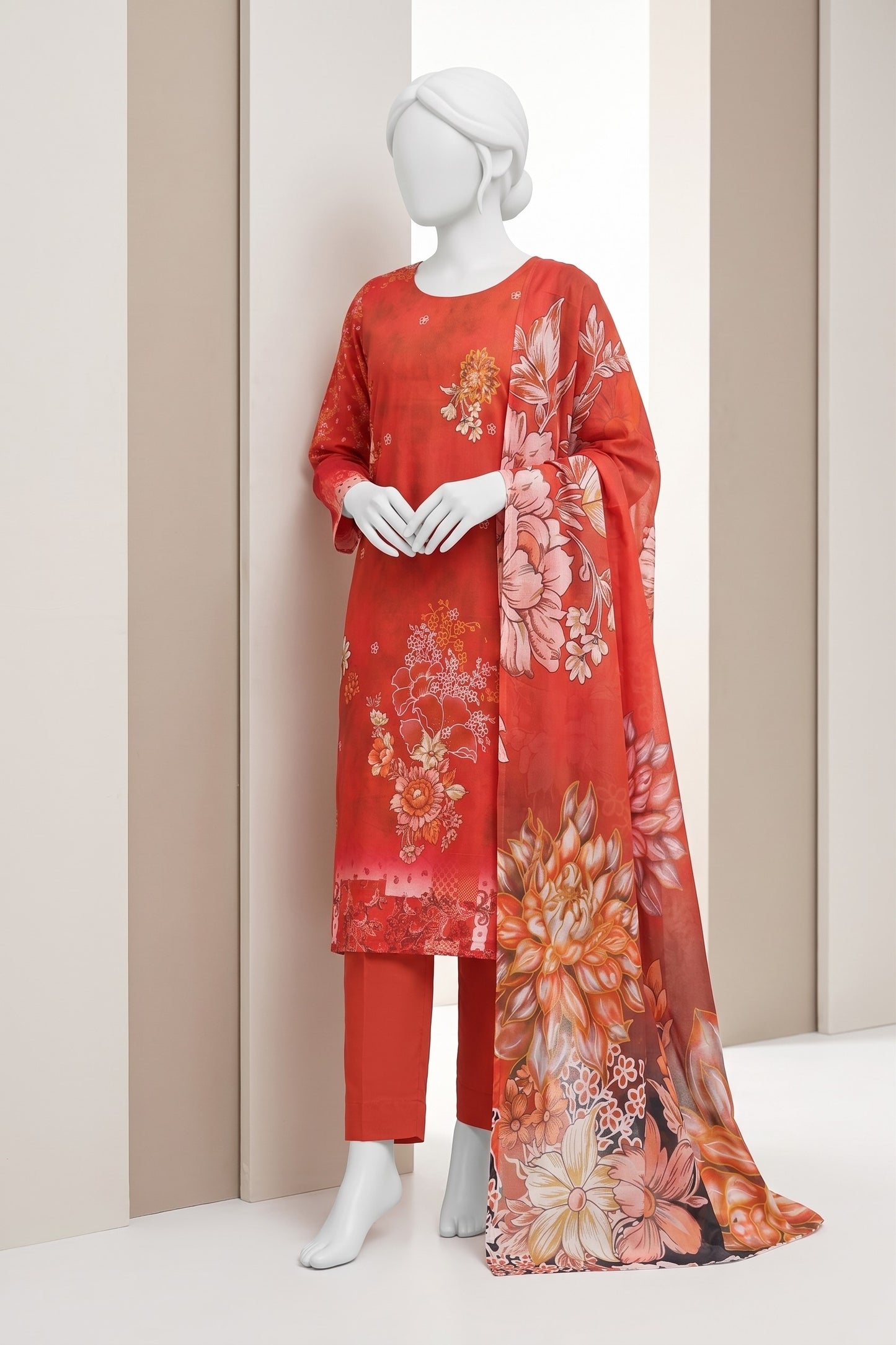 Printed Lawn Unstitched 3 Piece - 12621206