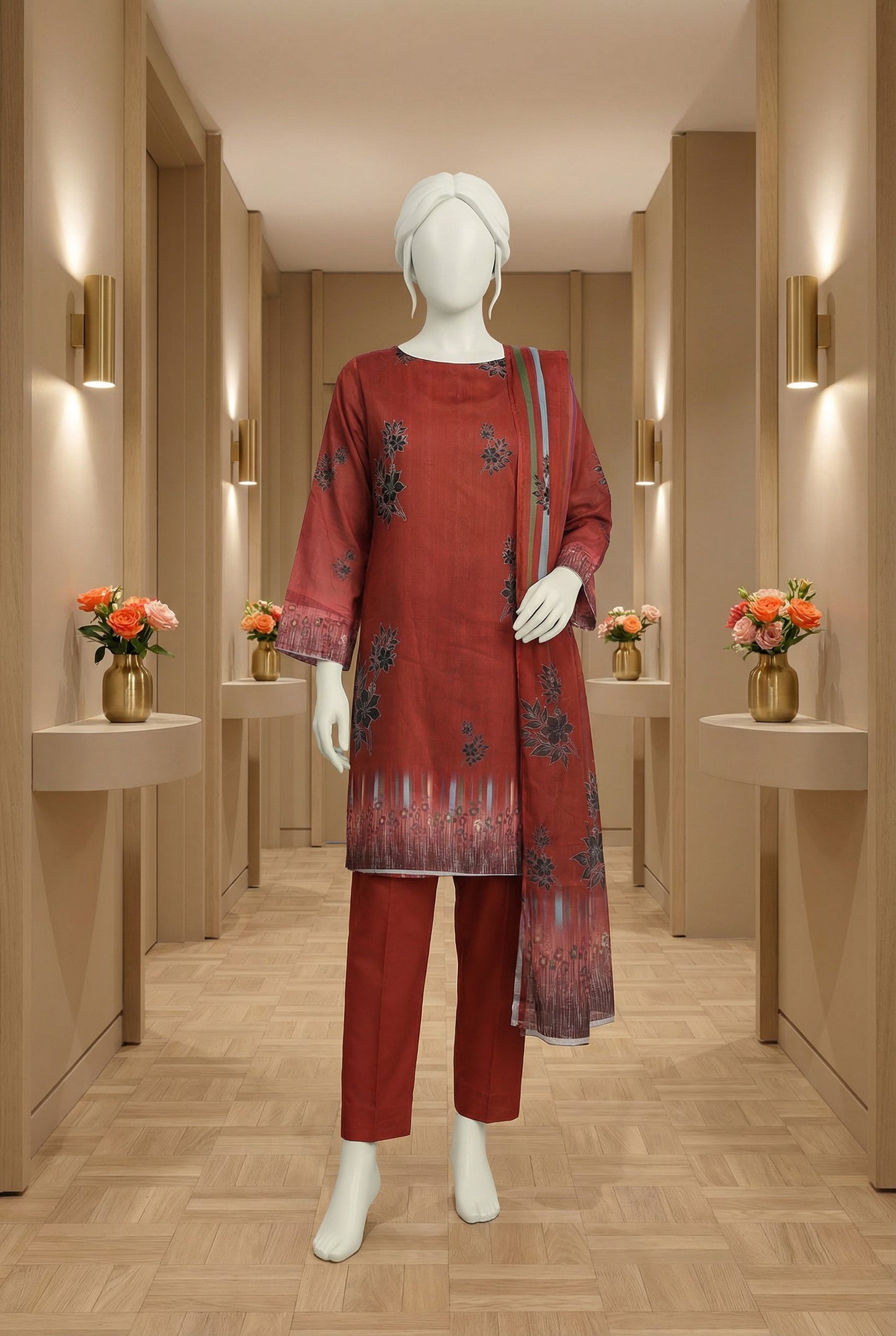 Printed Lawn Unstitched 3 Piece - 12480707