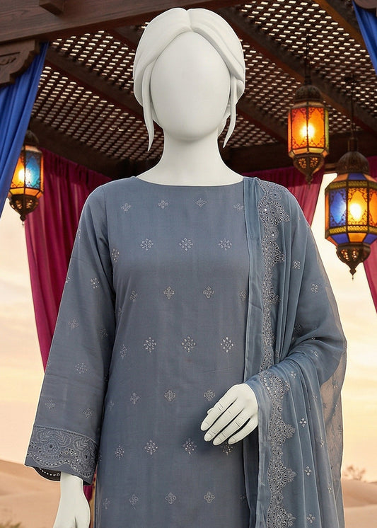 Embroidered Lawn Unstitched 3 Piece - 1126e0105