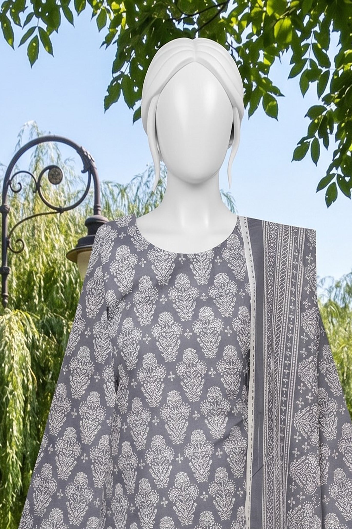 Printed Lawn Unstitched - 12380104