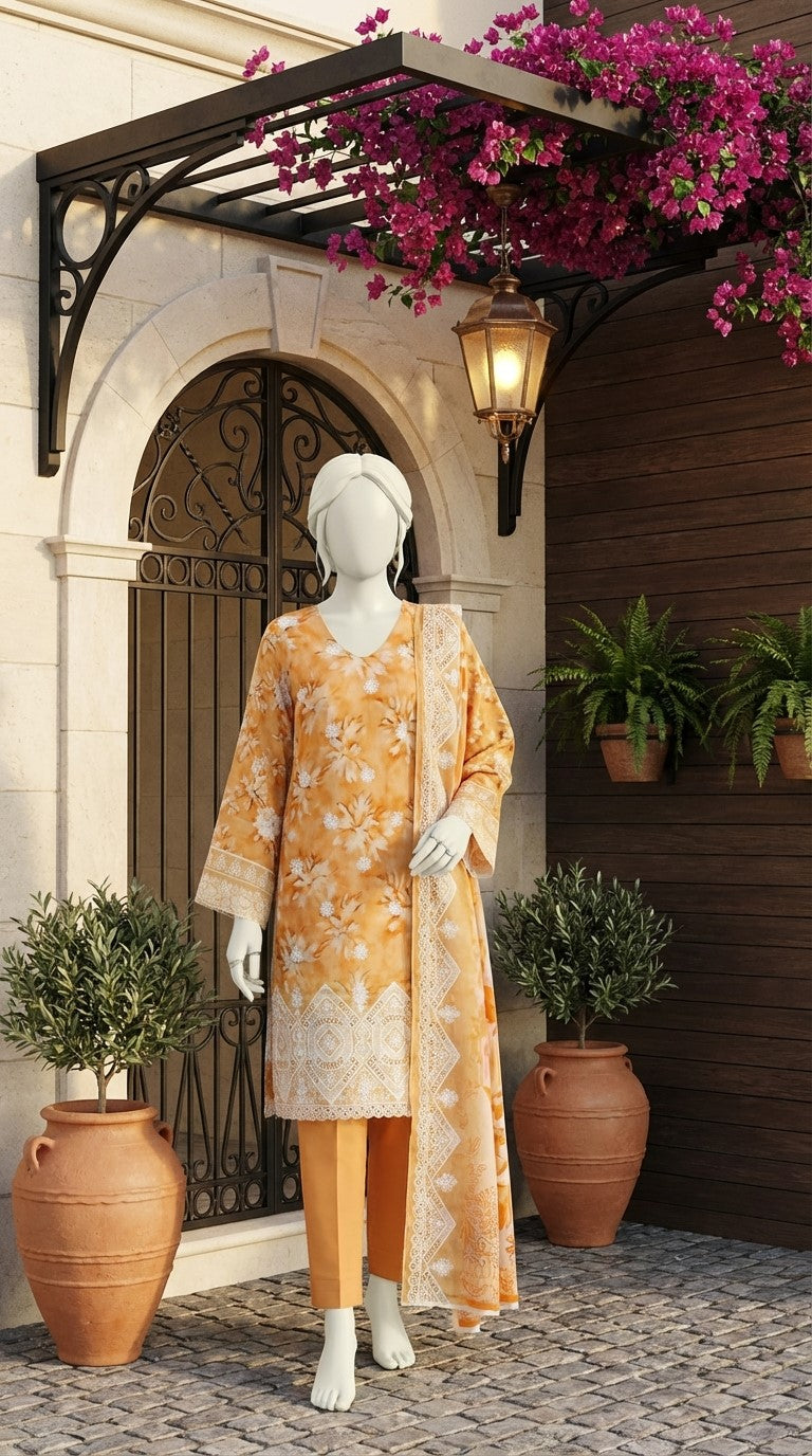 Embroidered Unstitched 3 piece - 11250101