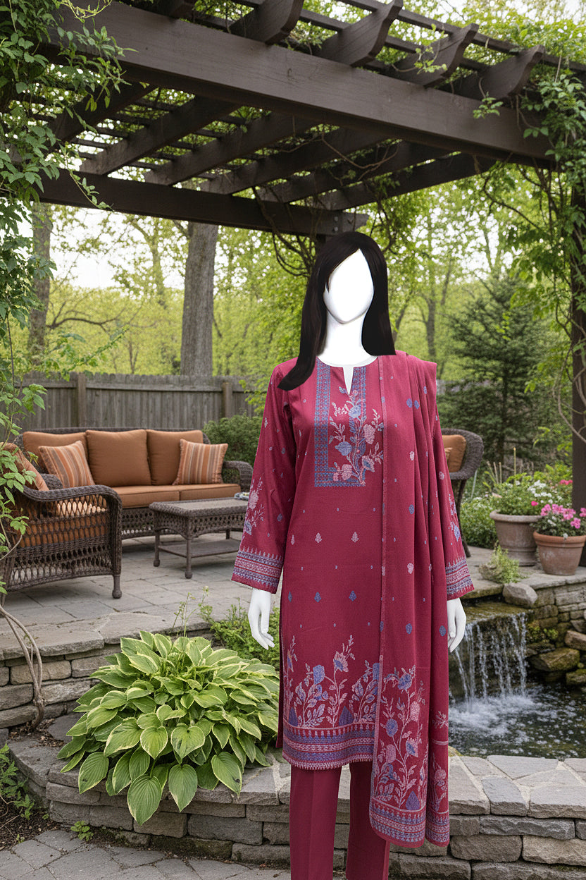 Printed Lawn Unstitched 3 Piece - 11180101