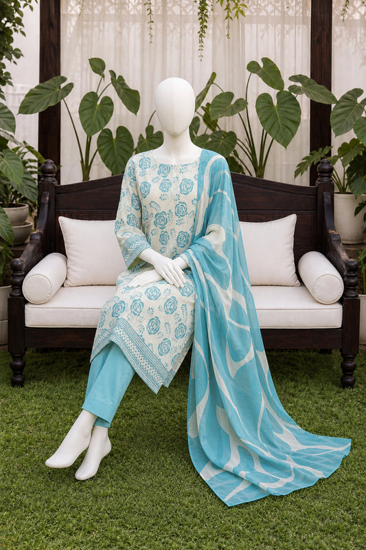 Printed Lawn Unstitched 3 Piece - 12520205