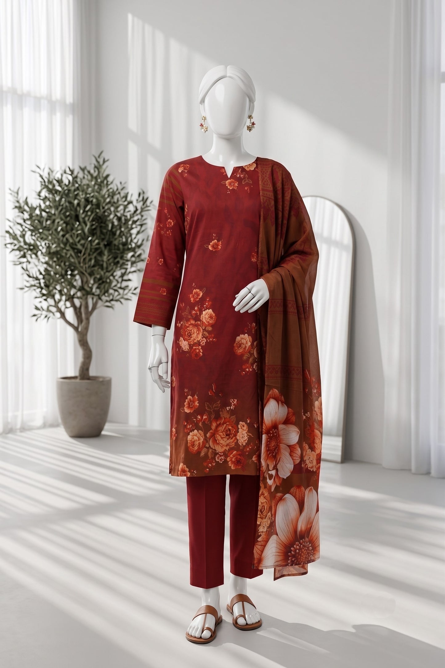 Printed Lawn Unstitched 3 Piece - 12661405