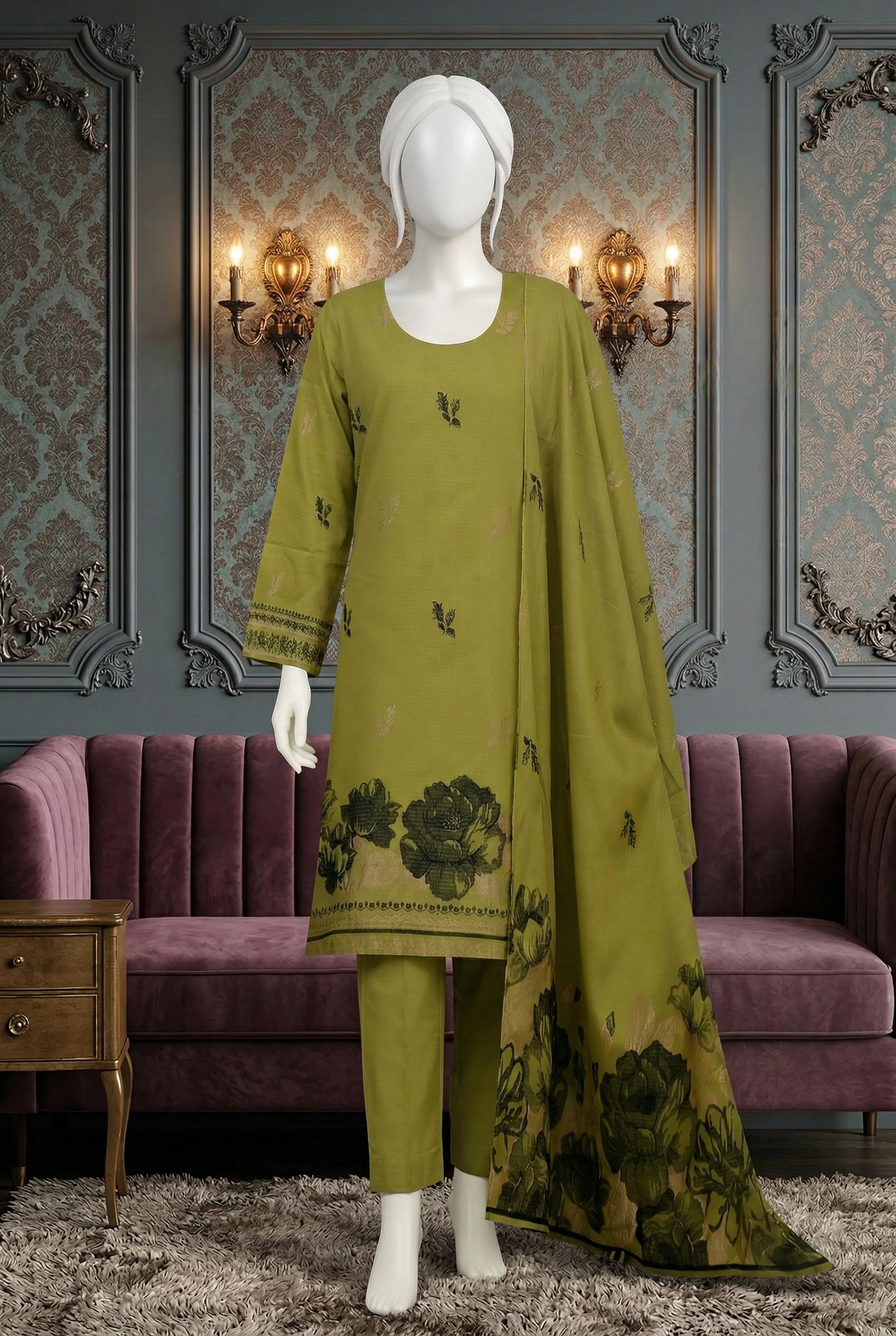 Printed Lawn Unstitched 3 Piece - 11480906