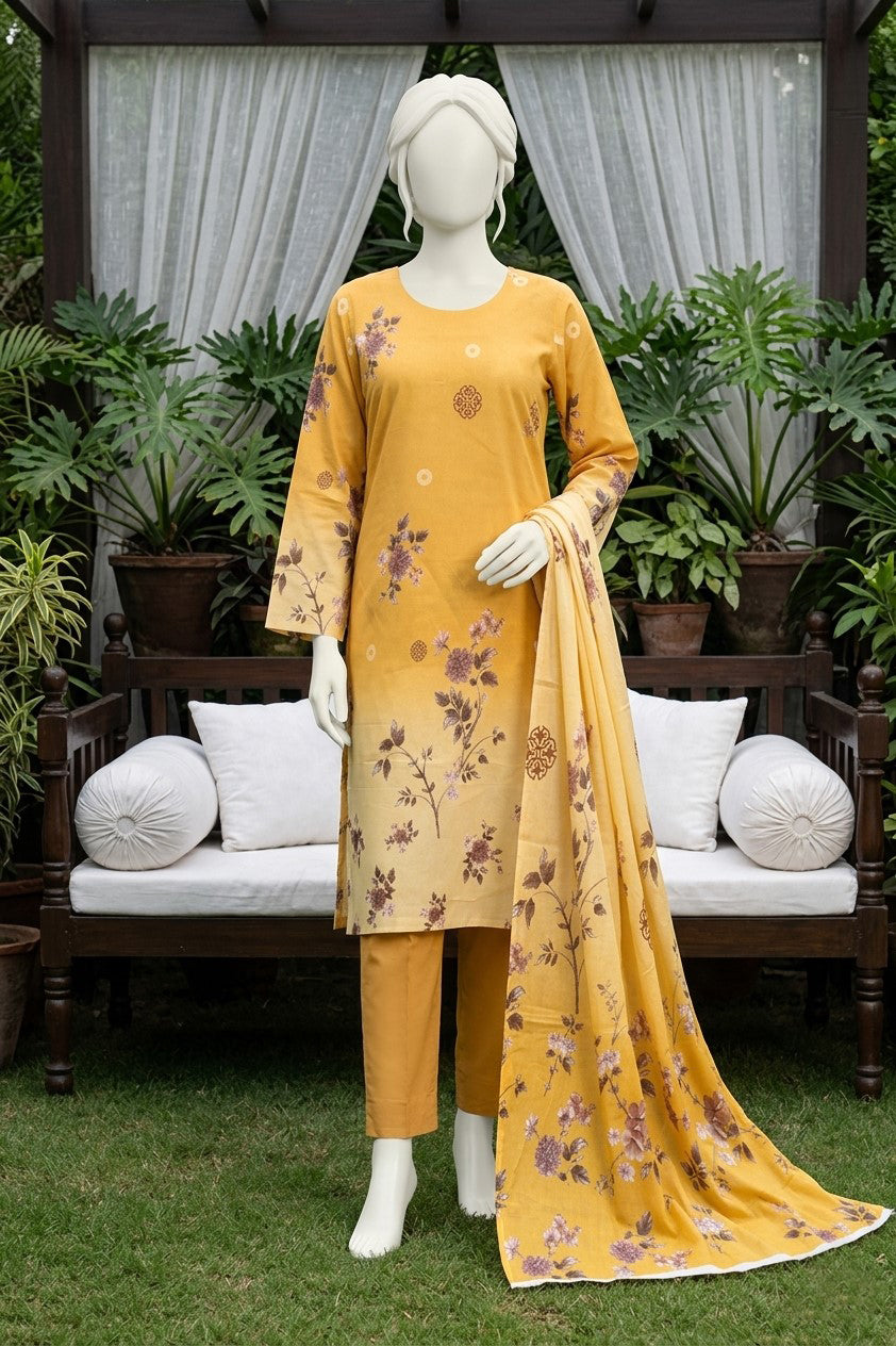 Printed Lawn Unstitched 3 Piece - 12540804