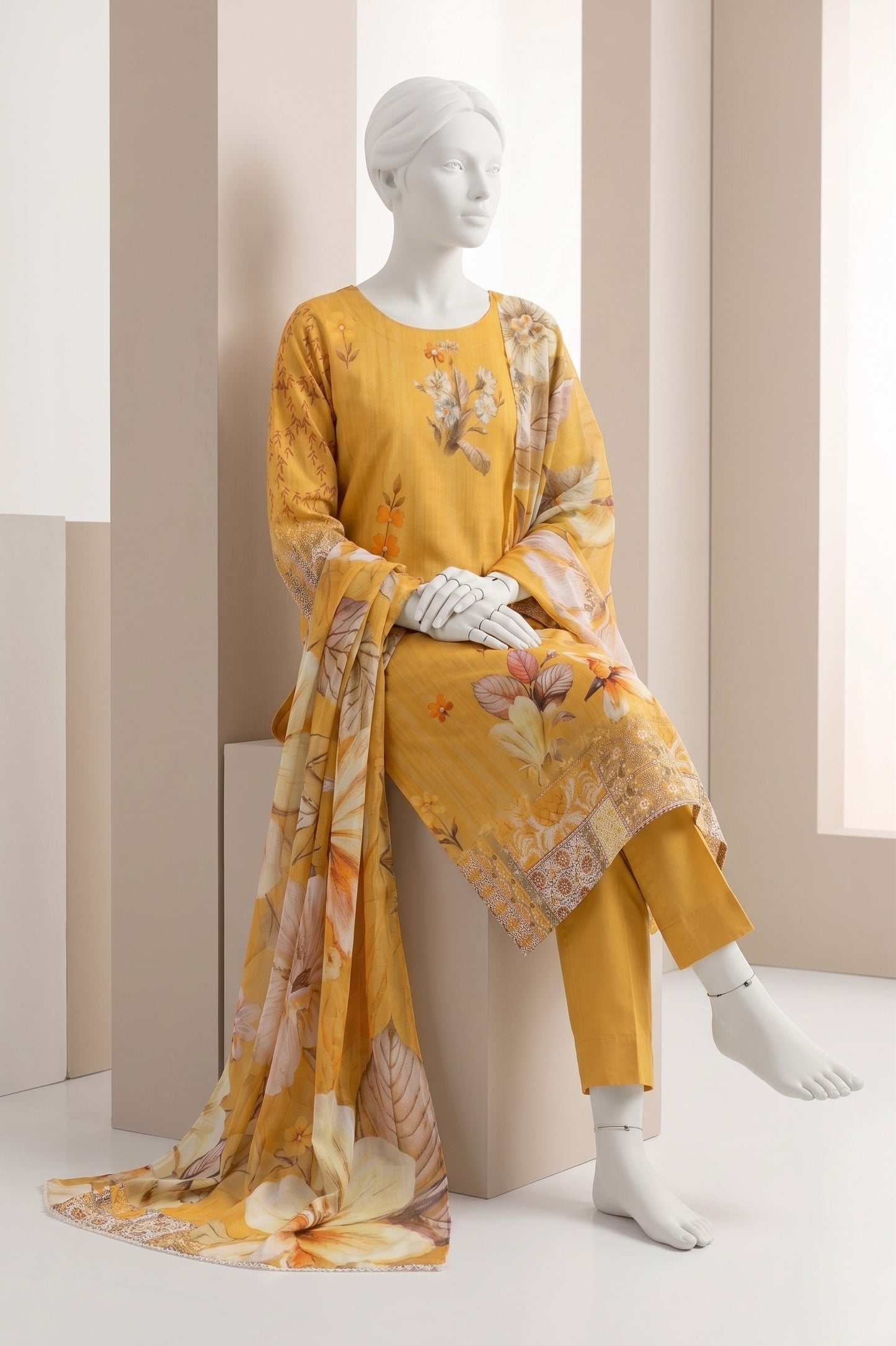 Printed Lawn Unstitched 3 Piece - 12621205