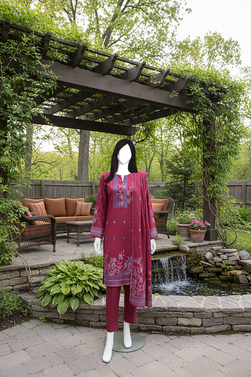 Printed Lawn Unstitched 3 Piece - 11180101