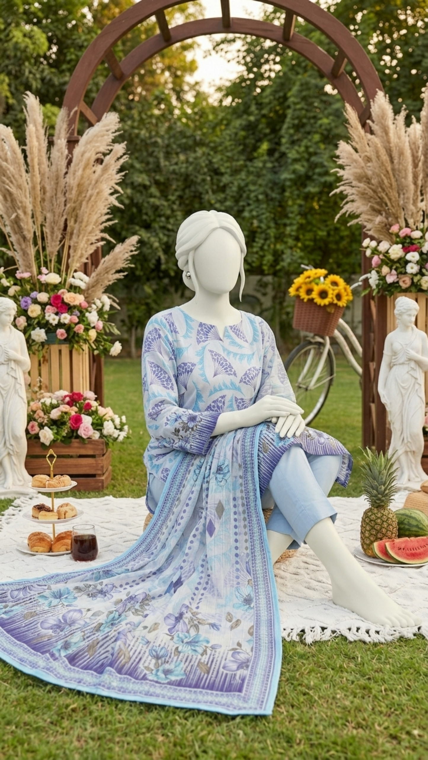 Printed Lawn Unstitched 3 Piece - 12400308