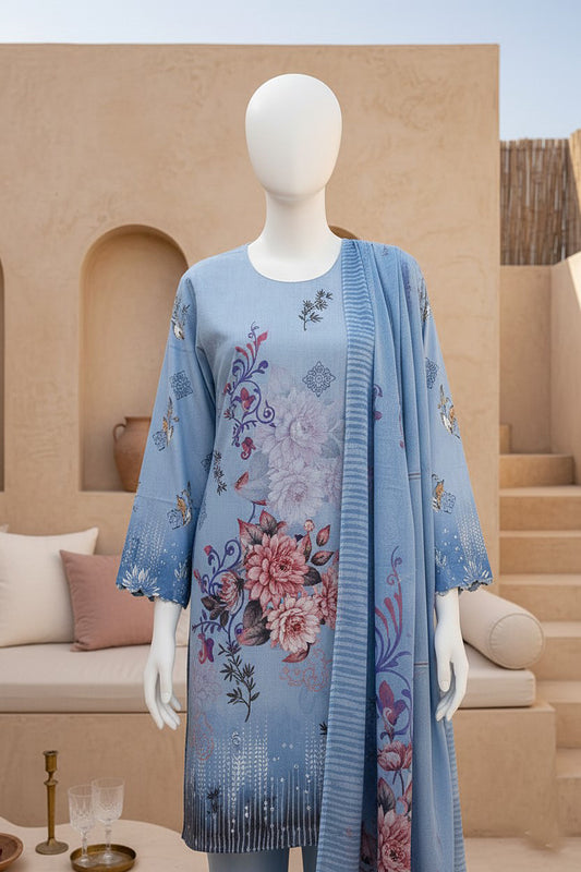 Printed Lawn Unstitched 3 Piece - 12210105