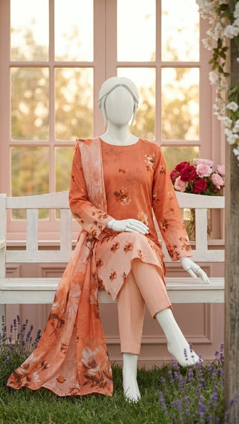 Printed Lawn Unstitched 3 Piece - 12470604