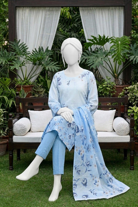 Printed Lawn Unstitched 3 Piece - 12540803