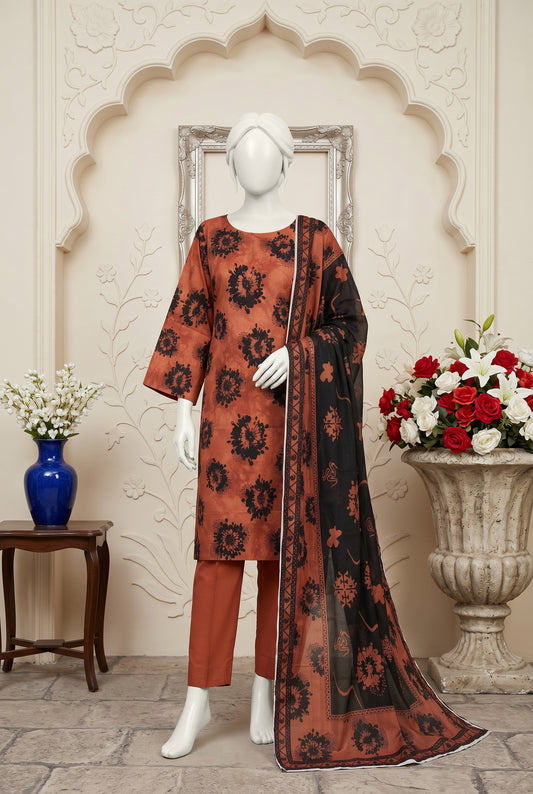 Printed Lawn Unstitched 3 Piece - 12500305
