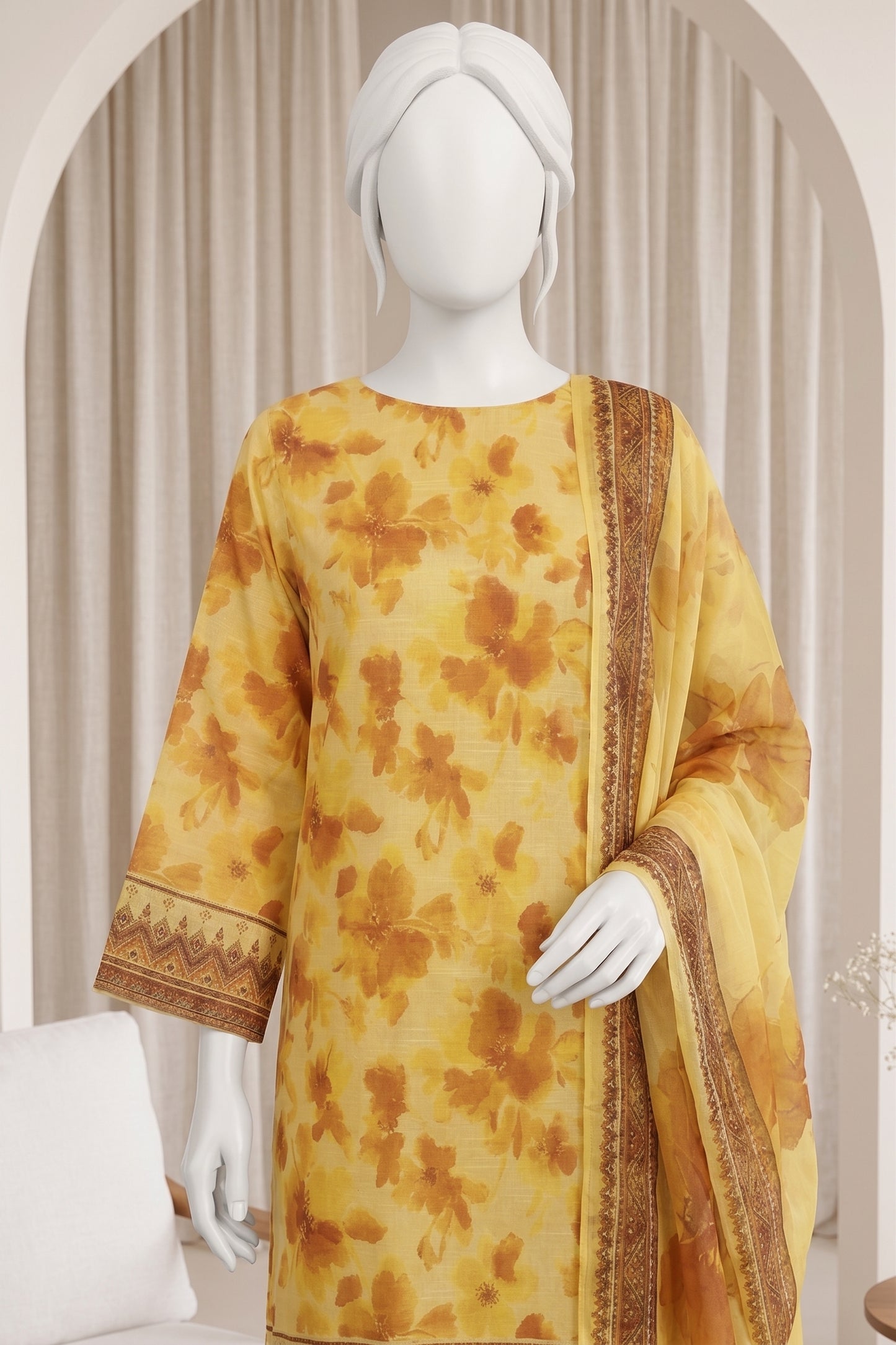 Printed Lawn Unstitched 3 Piece - 12410107