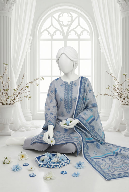 Printed Lawn Unstitched 3 Piece - 12510404